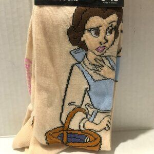 Disney, Disney Belle, Belle, Crew Socks, Size 9 - 13